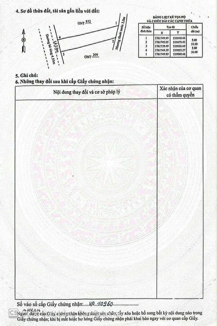 Đất nền Xã Đại Hiệp, Đại Lộc, Quảng Nam 117m² - Đất thổ cư 100%