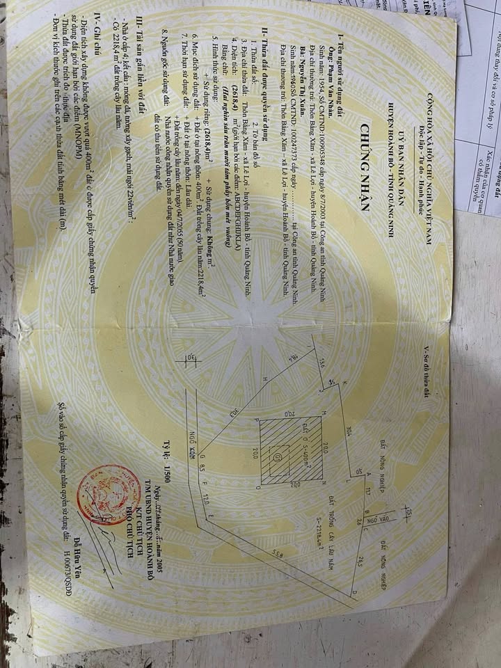 Đất Vườn Quảng Ninh 2.618m² - Sẵn Sàng Xây Dựng Nhà Vườn, Homestay