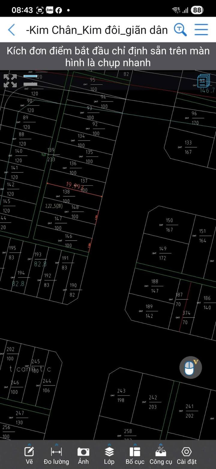 Đất Nền 100m² Kim Chân, Bắc Ninh - Sổ Hồng Sẵn Sàng