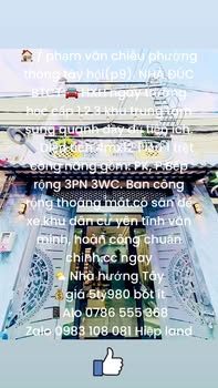 Nhà HXH Phạm Văn Chiêu Gò Vấp - 48m² - 3PN - 3.2 tỷ - Hướng Tây