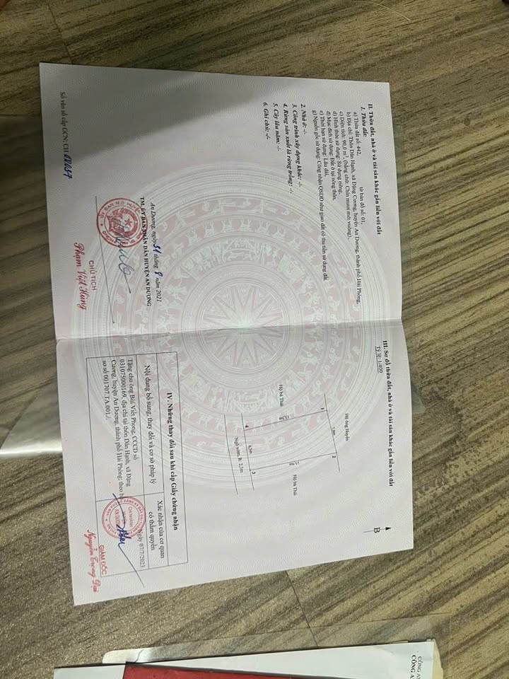 Đất nền 90m² Đặng Cương, Vĩnh Bảo - Sổ đỏ chính chủ, giá 1 tỷ