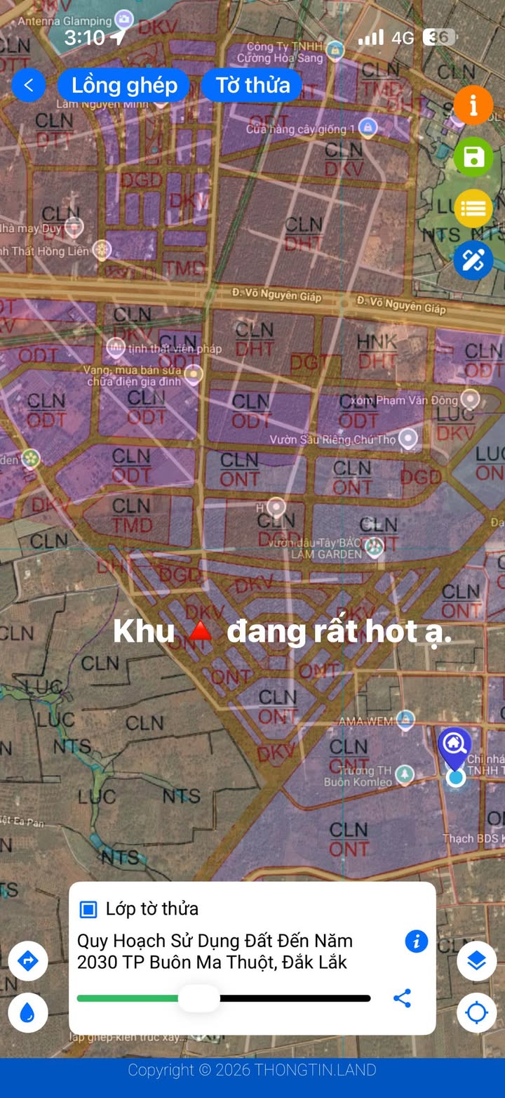 Đất Nền Buôn Kom Leo, BMT - 260m² Mặt Tiền Đường 12m, Giá 1.7 Tỷ