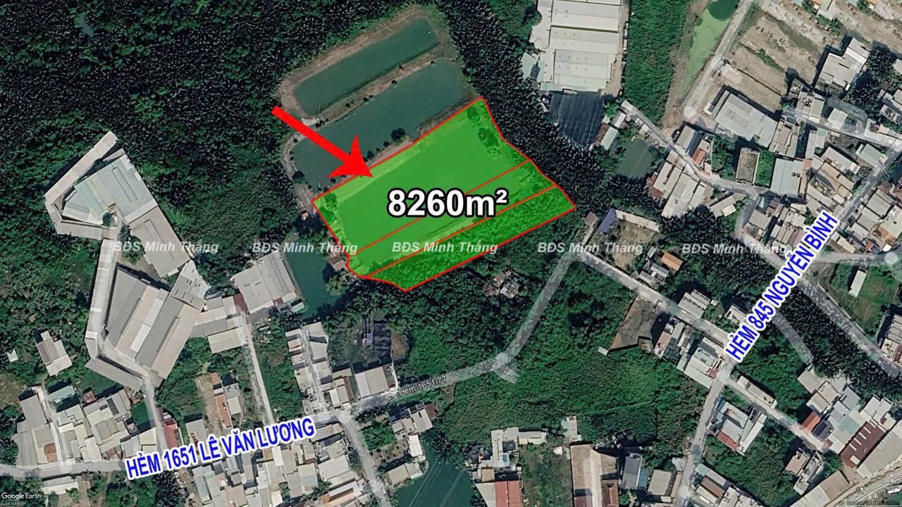 Bán Đất Lúa 8260m² Đường Nguyễn Bình, Nhà Bè - Giá Đầu Tư 20.65 Tỷ