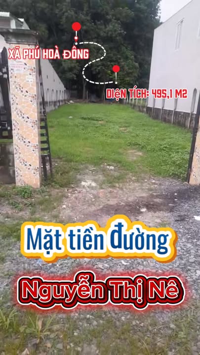 Đất nền Củ Chi 495m² - Xây dựng tự do, sổ hồng chính chủ!