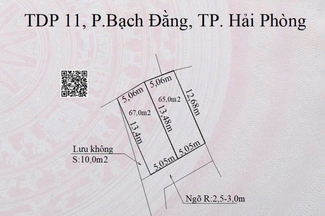 Đất nền Ngũ Lão Thủy Nguyên 65m² giá 700 triệu - Sổ đỏ chính chủ