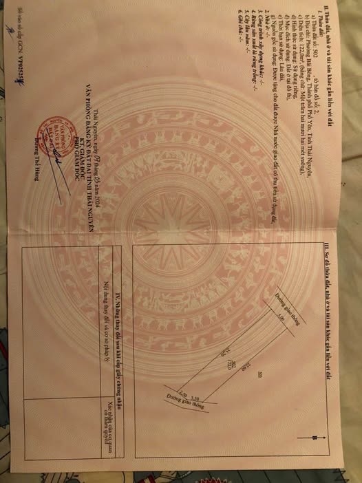 Đất nền 122m² Phường Bãi Bông, Sông Công - 2 Mặt Tiền, Sổ Đỏ Riêng