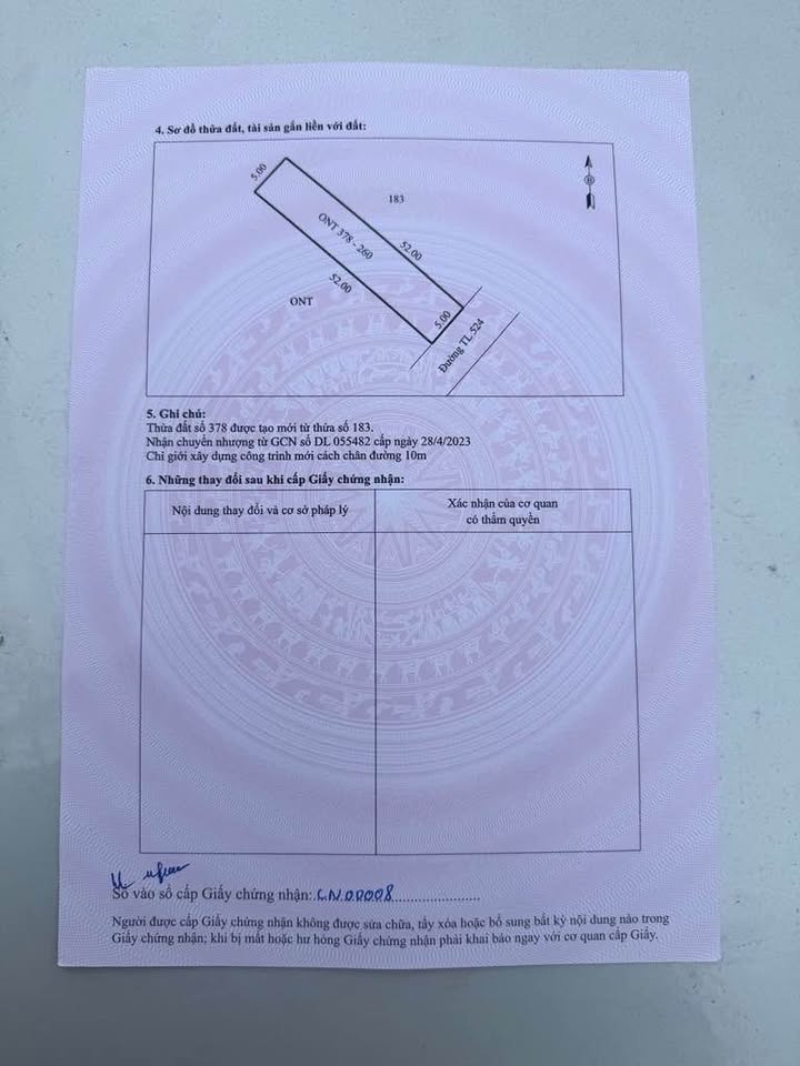 Đất nền Nga Thanh 260m² - Sổ đỏ chính chủ, giá tốt bất ngờ!