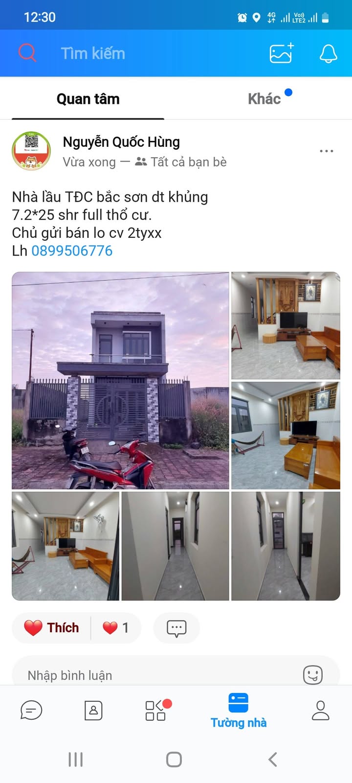 Nhà Lộc An Long Thành 180m² chỉ 2 tỷ - Sổ hồng sẵn, full thổ cư!