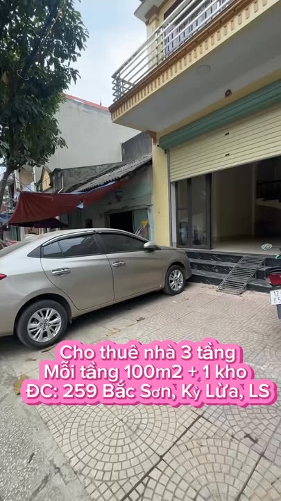 Thuê nhà 3 tầng Đường Bắc Sơn, TP Lạng Sơn 100m² - Vị trí đẹp!