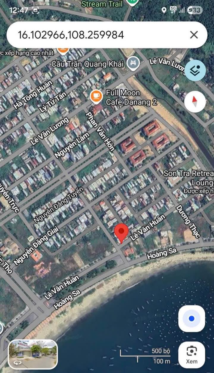 Mặt Tiền Biển Hoàng Sa - Sơn Trà (300m²) - Xây Khách Sạn/Nhà Hàng Đỉnh Cao