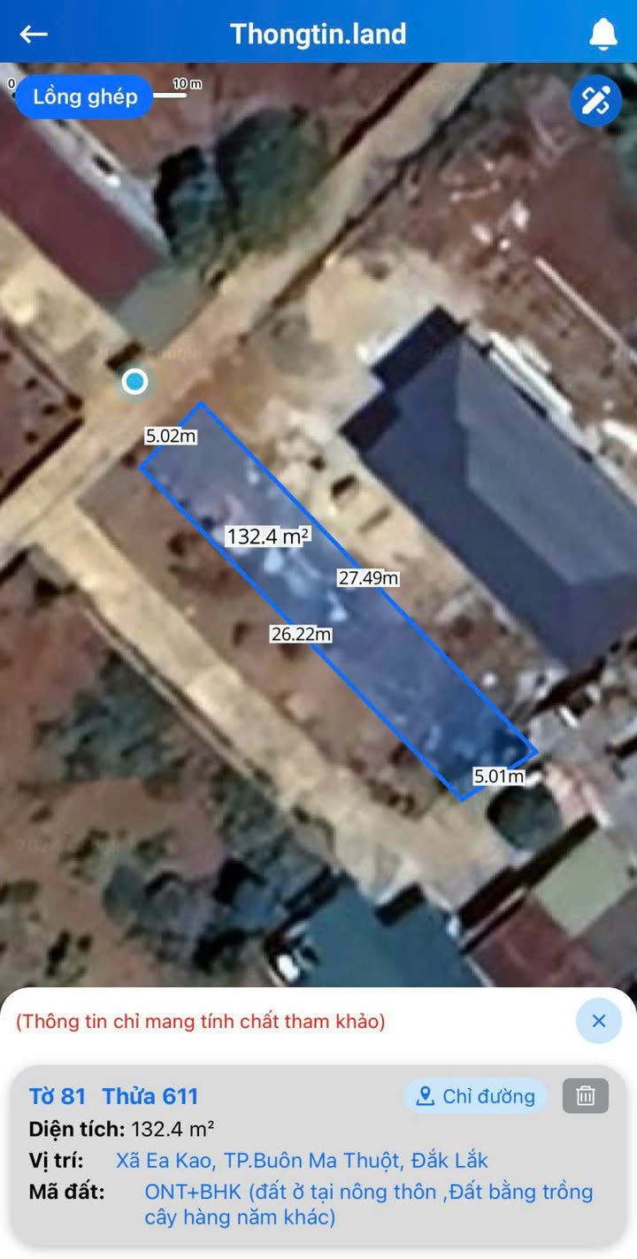 Đất nền Buôn Ma Thuột 132m² giá 900 triệu - Tiềm năng tăng giá vượt trội!