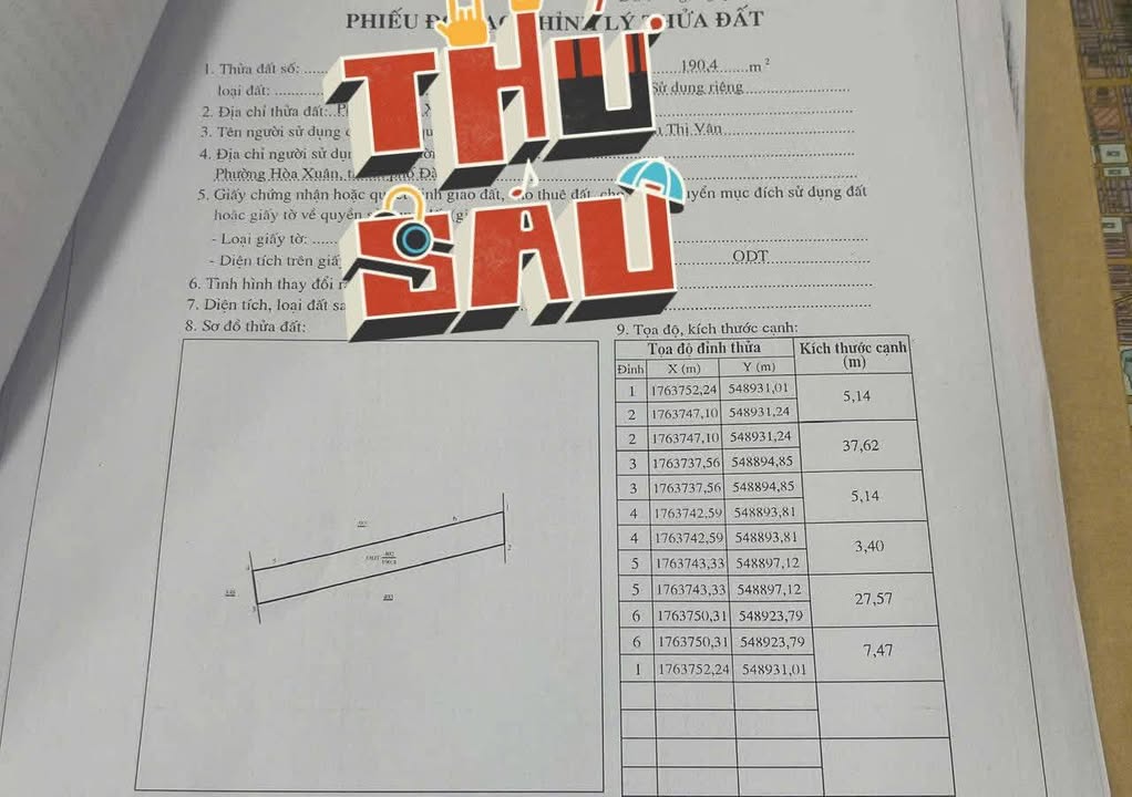 Đất nền Hòa Xuân Cẩm Lệ 181-191m² - Sổ đỏ chính chủ
