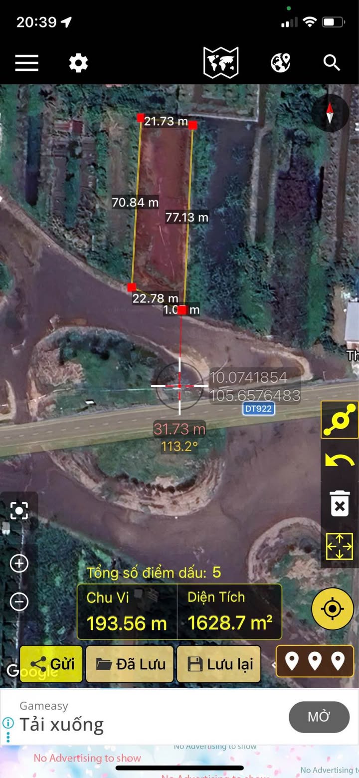 Đất mặt tiền Vành Đai Tây Cần Thơ 1697m² - Vị trí vàng kinh doanh