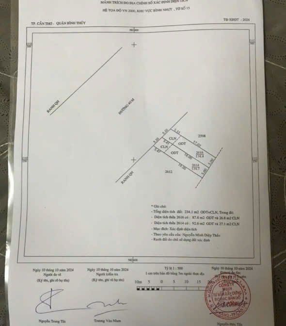 Đất nền Lê Phước Thọ Cần Thơ 220m² Sổ đỏ chính chủ