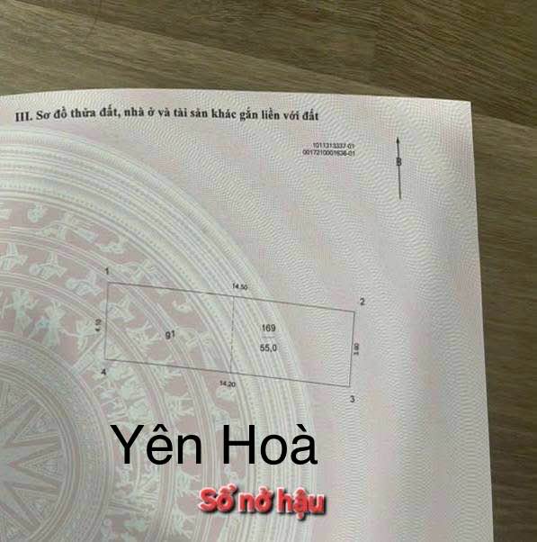 Nhà Phố Yên Hòa 55m² - 4 Tầng - 30m Ra Phố - Sổ Đỏ Chính Chủ