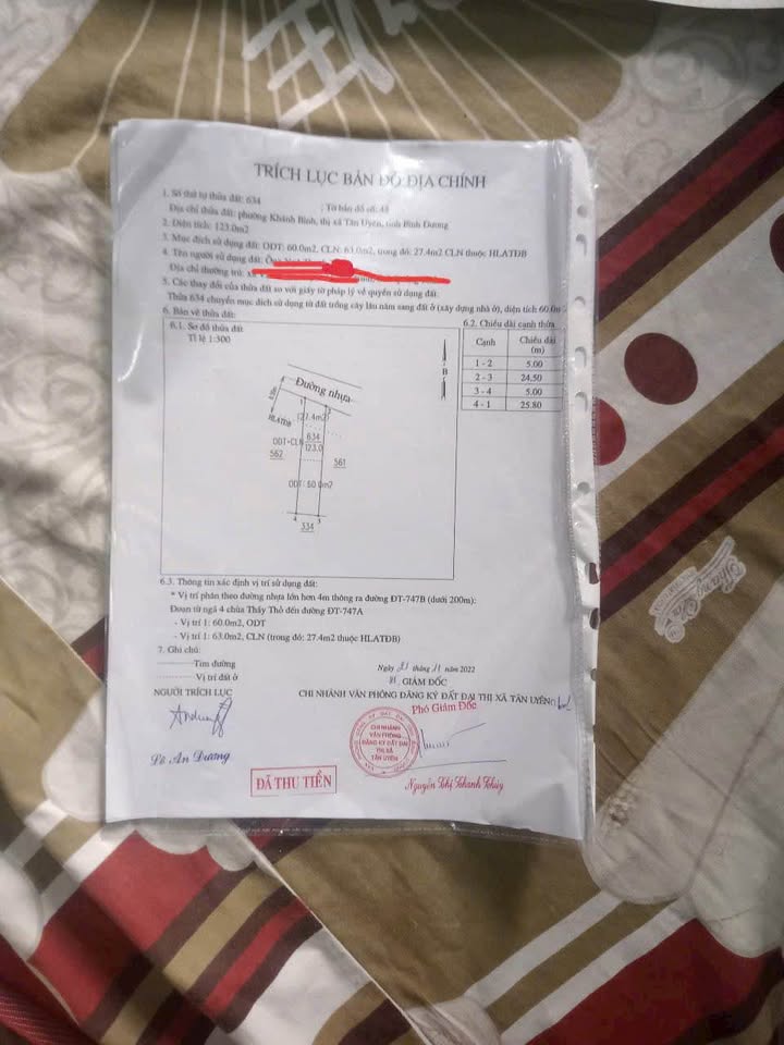 Đất Mặt Tiền Đường Nhựa Tân Uyên, Bình Dương - 125m² Kinh Doanh Tốt