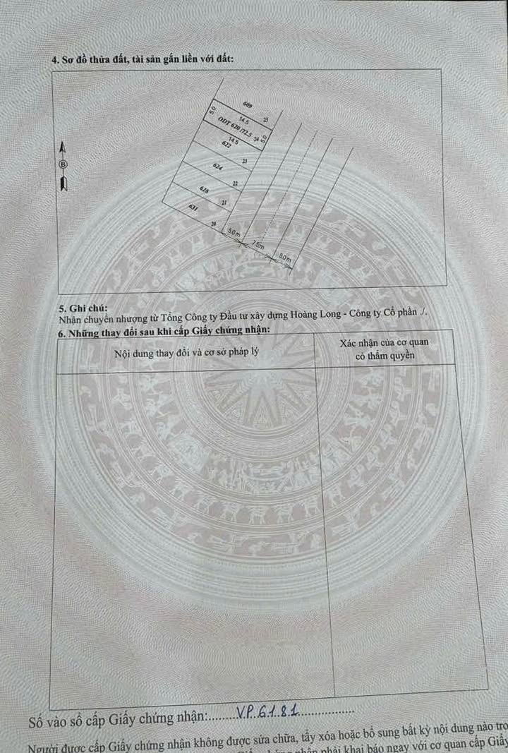 Đất nền MB776 Vườn Bia TP Thanh Hóa 72.5m² - Xây dựng tự do!