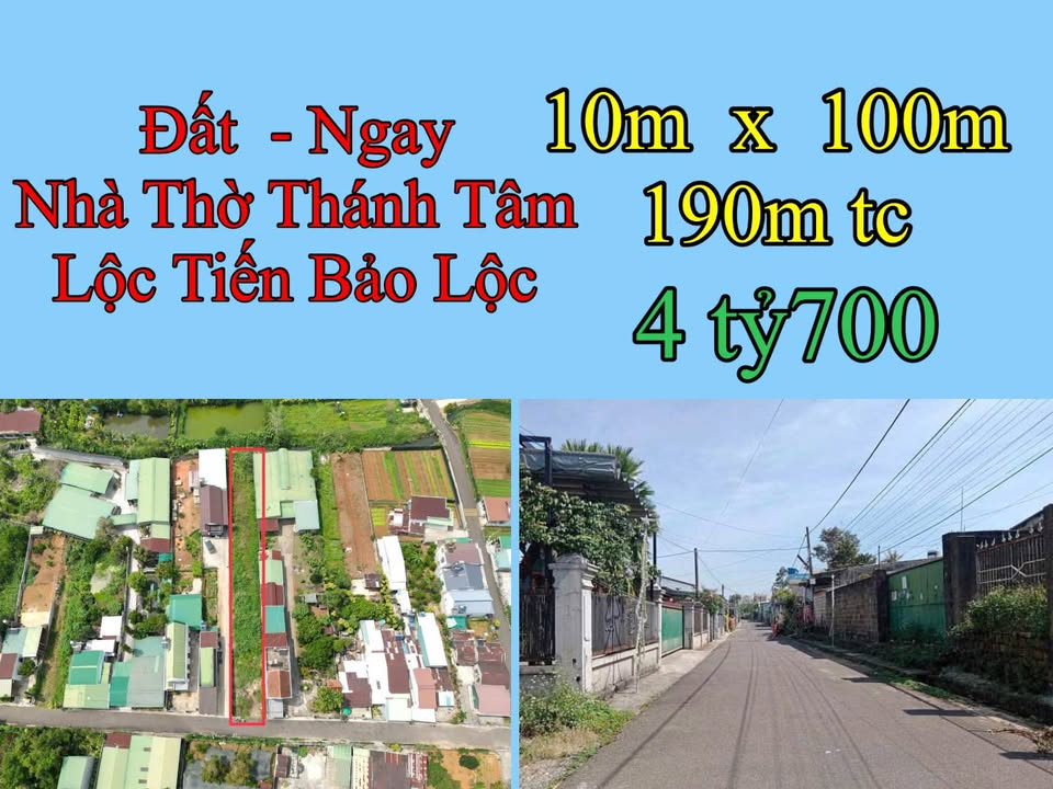 Đất Vườn Bảo Lộc 1000m² Ngay Nhà Thờ Thánh Tâm - Pháp Lý Sổ Hồng