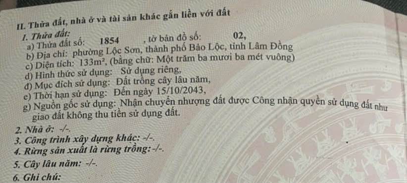 Đất Nền Bảo Lộc 133m² - Sổ Thổ Cư Sẵn, Vị Trí Đắc Địa