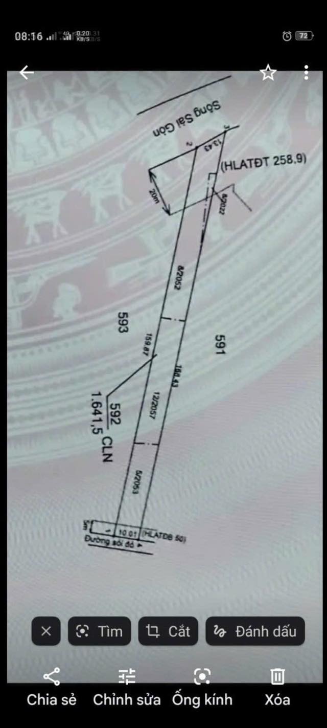 Đất nền Định Thành, Dầu Tiếng 1590m² 1 tỷ - Tiềm năng tăng giá