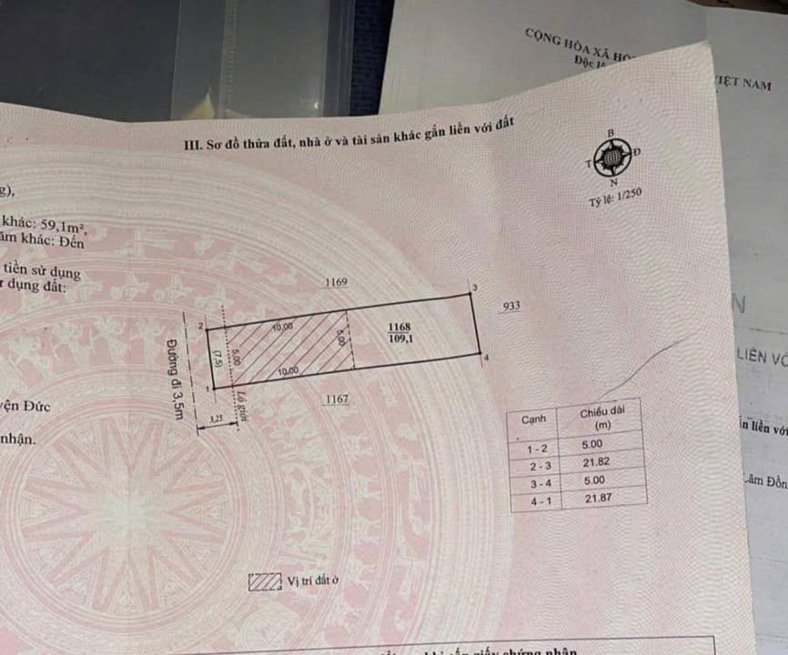 Đất nền Phi Nôm 109m² giá 870 triệu - Sổ đỏ chính chủ, pháp lý rõ ràng!