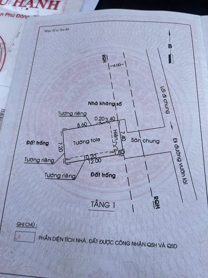 Nhà Riêng 87m² Hẻm Vườn Lài, Tân Bình - Vị trí đẹp, giá 4.5 tỷ