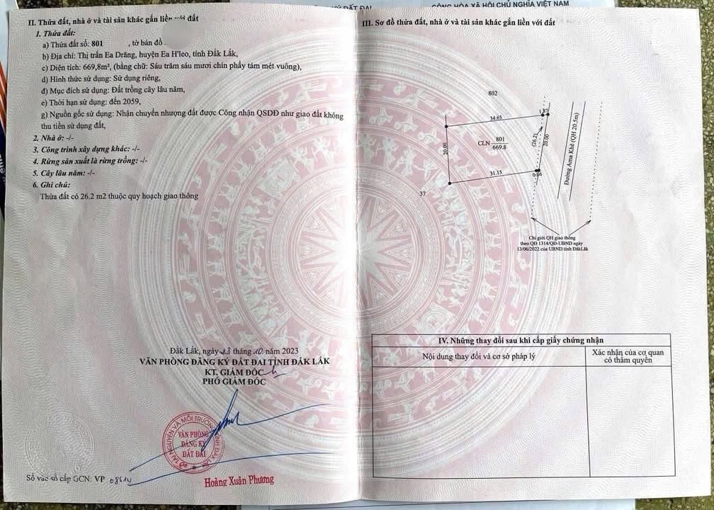 Bán đất mặt tiền Amakhe Ea Drăng 680m² - Vị trí đẹp, giá đầu tư!