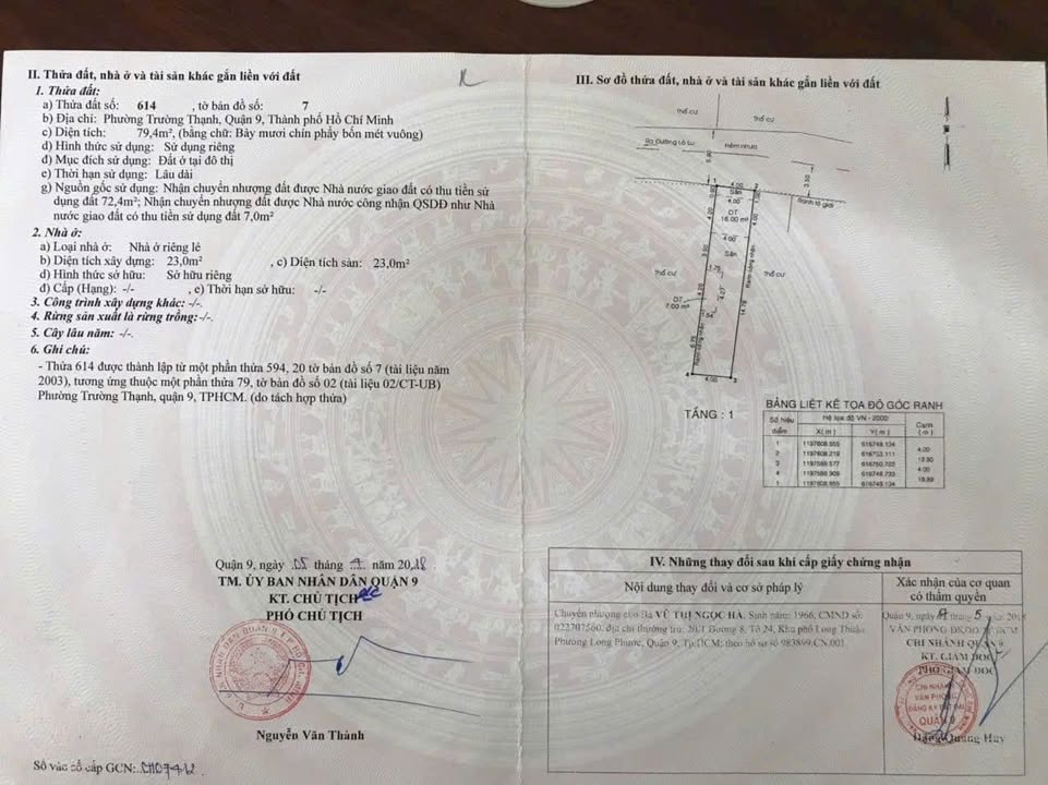 Đất Vàng Quận 9 - 79m² Đường Xe Tải 6m, Hướng Đông Bắc, Giá 4.9 Tỷ