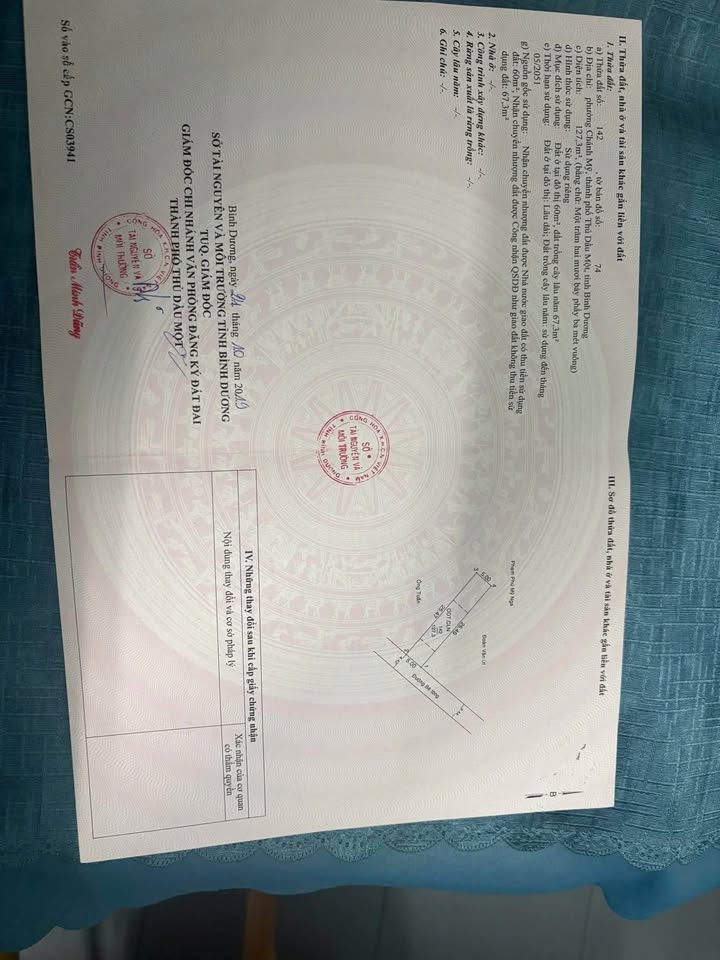 Đất nền Chánh Mỹ, Thủ Dầu Một 125m² 2.3 tỷ - Pháp lý rõ ràng