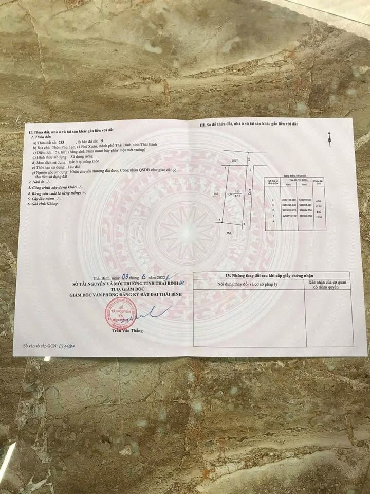 Đất Lô Góc Phú Xuân, Thái Bình 57m² - Sổ Đỏ Sẵn Sàng