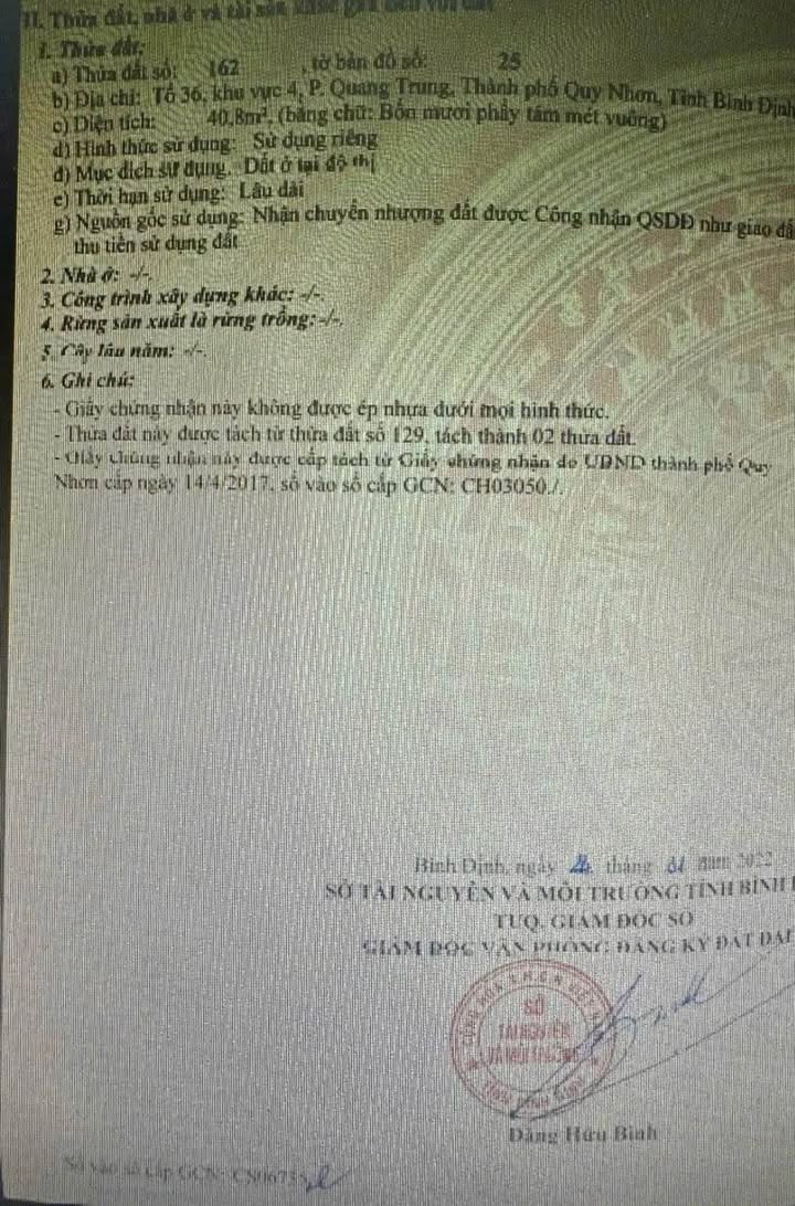 Nhà Hẻm Ô Tô 40.8m² Phường Quang Trung, Quy Nhơn - Giá Tốt Hơn Chung Cư