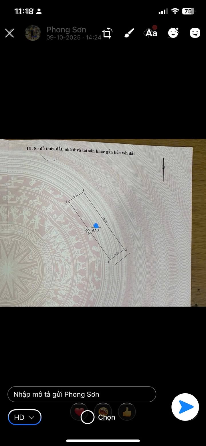 Đất nền Đông Mỹ, Thanh Trì 63m² - Đường to ô tô, sổ đỏ chính chủ!
