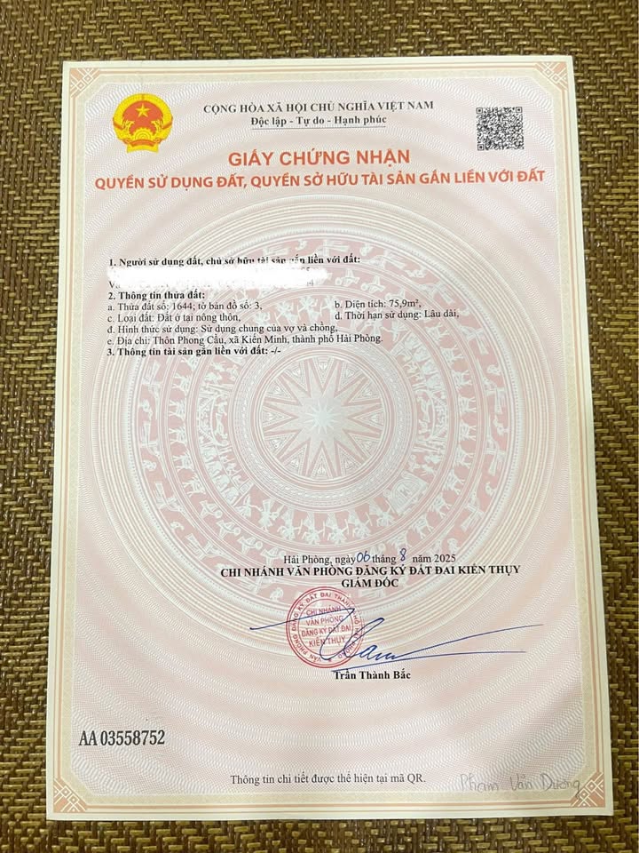 Đất nền Kiến Thụy 75.9m² - Vị trí vàng, tiềm năng tăng giá mạnh!