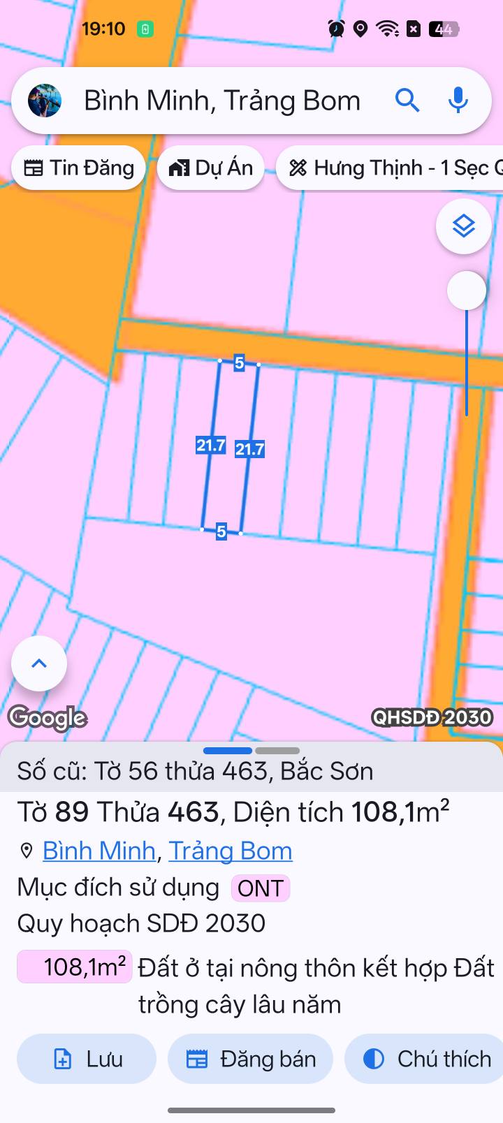 Đất Nền Trảng Bom 105m² - Sổ Riêng Thổ Cư - Giá 1.4 Tỷ