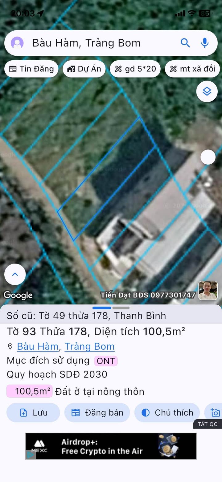 Đất nền Thanh Bình Biên Hòa 106m² - Sổ đỏ chính chủ, tiềm năng tăng giá!