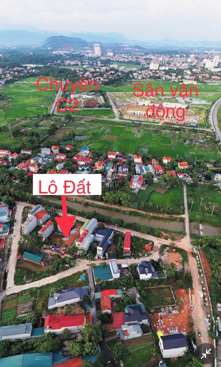 Đất nền Yên Lạc, Vĩnh Phúc 100m² view vườn hoa - Sổ đỏ sẵn sàng