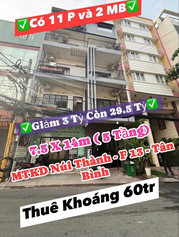 Tòa Nhà Mặt Tiền Kinh Doanh ETown Cộng Hòa, Tân Bình - 105m², 5 Tầng, Giá 29.5 Tỷ