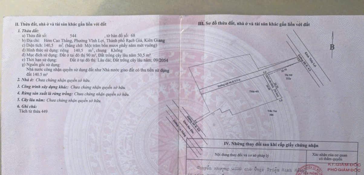 Đất nền Nguyễn Văn Nhị Rạch Giá 133m² 680tr - Xây dựng tự do