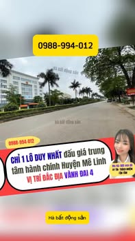 Đất Đấu Giá Mê Linh 100m² - Vị Trí Vàng Kinh Doanh, Sổ Đỏ Vuông Vắn
