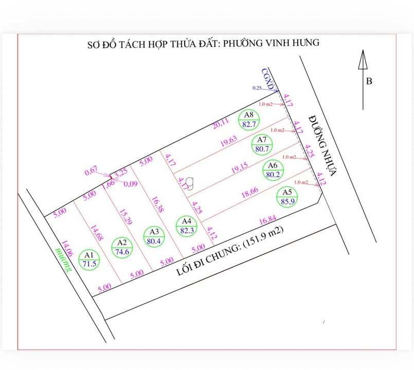 Đất nền 83m² Phường Hưng Đông, TP Vinh - Sổ đỏ chính chủ, ô tô gần!