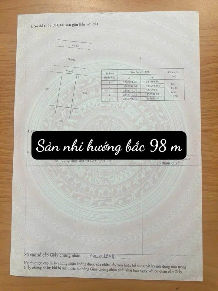 Bán đất giãn dân Sản Nhi Hưng Yên 99m² - Sổ đỏ chính chủ