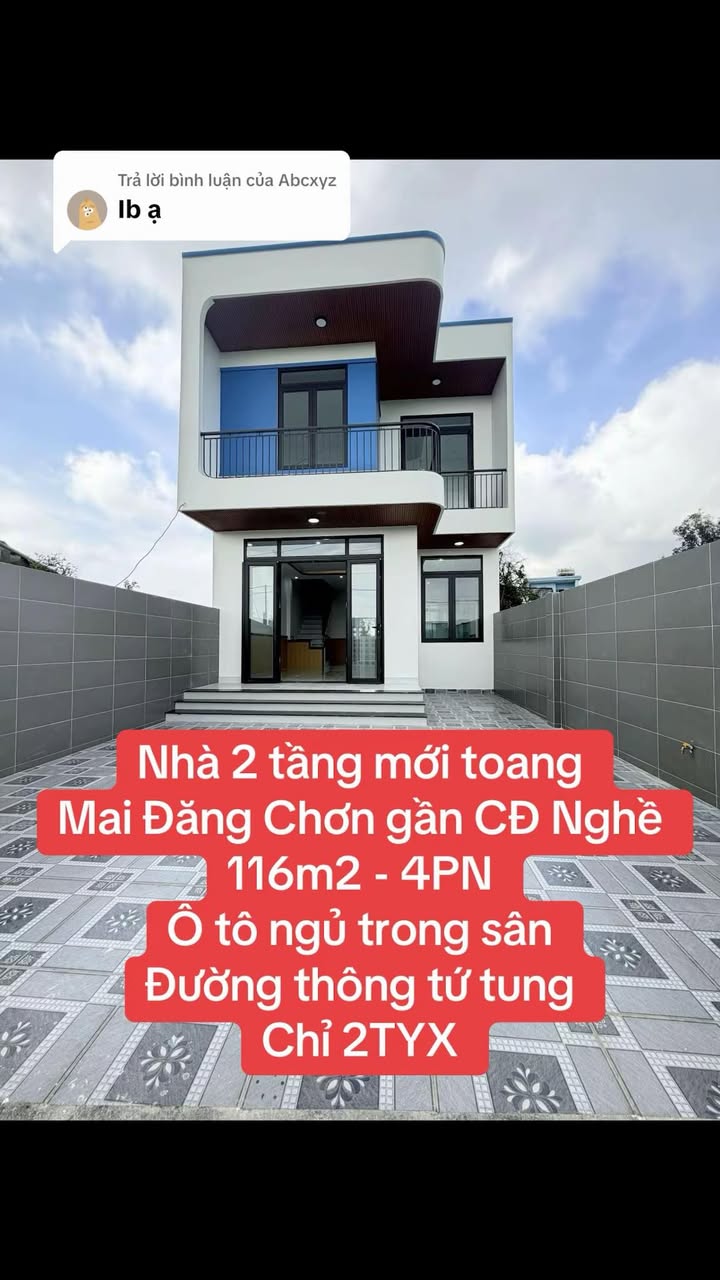 Nhà 2 Tầng Ngũ Hành Sơn 116m² - Giá Sập Hầm Chỉ 2 Tỷ