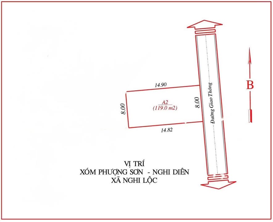 Đất nền Nghi Diên 119m² giá 1.3 tỷ - Tiềm năng tăng giá vượt trội!