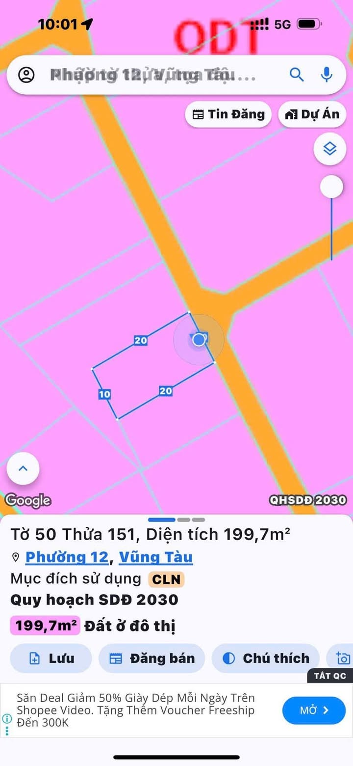 Đất nền Vũng Tàu 200m² - Sổ đỏ chính chủ, ô tô vào tận nơi!