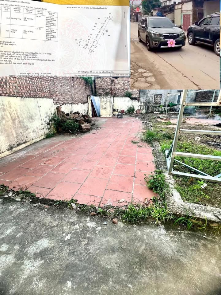 Đất nền Phúc Thọ 52m² - Sổ đỏ vuông vắn, tiềm năng tăng giá cao