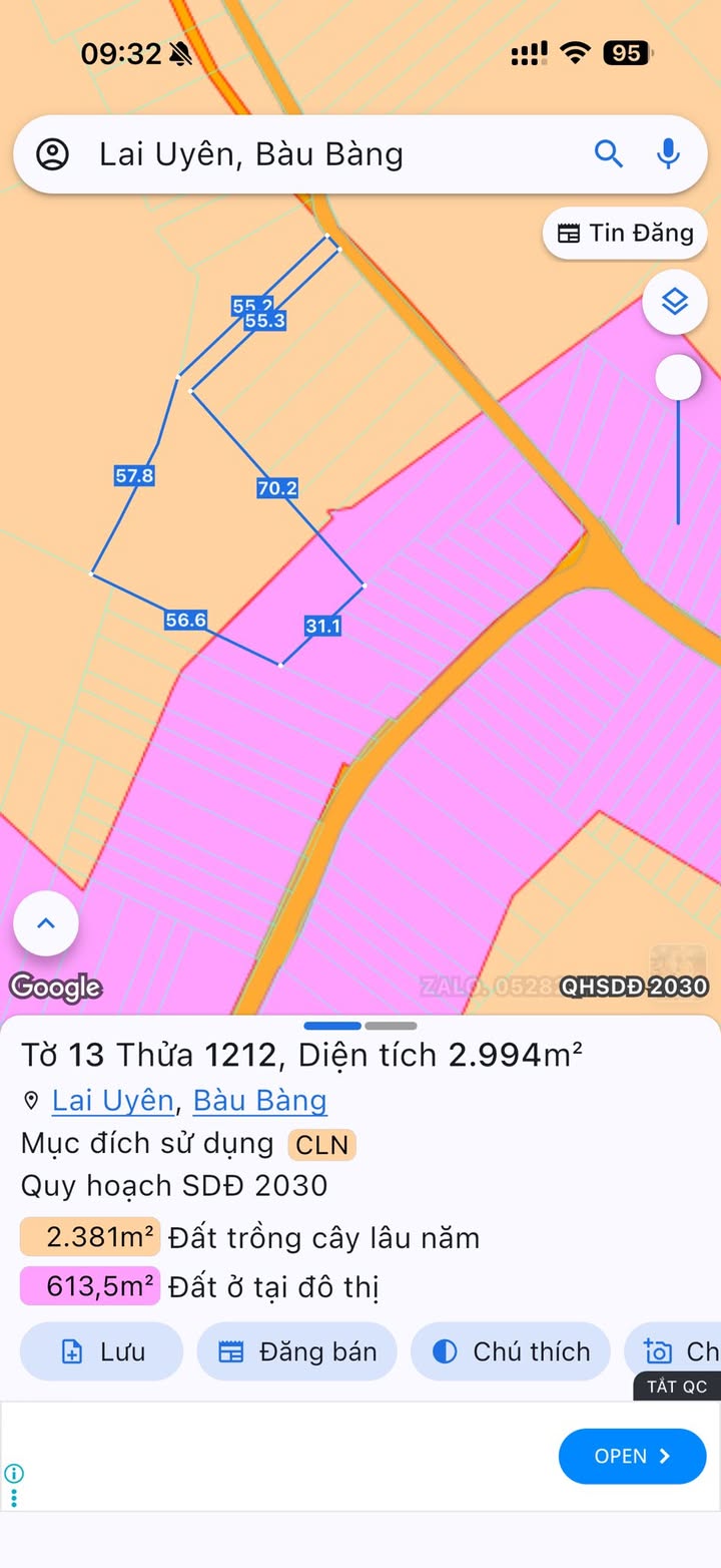 Đất nền Lai Uyên 3000m² Bình Dương - Xây dựng tự do, giá tốt!
