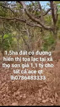 Đất nền Xã Thọ Sơn, Bù Đăng 1.5ha - Sổ đỏ chính chủ!