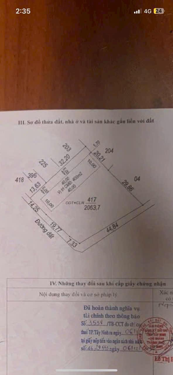 Đất nền Ninh Bình 2064m² - Sổ đỏ, thổ cư 400m², xây biệt thự