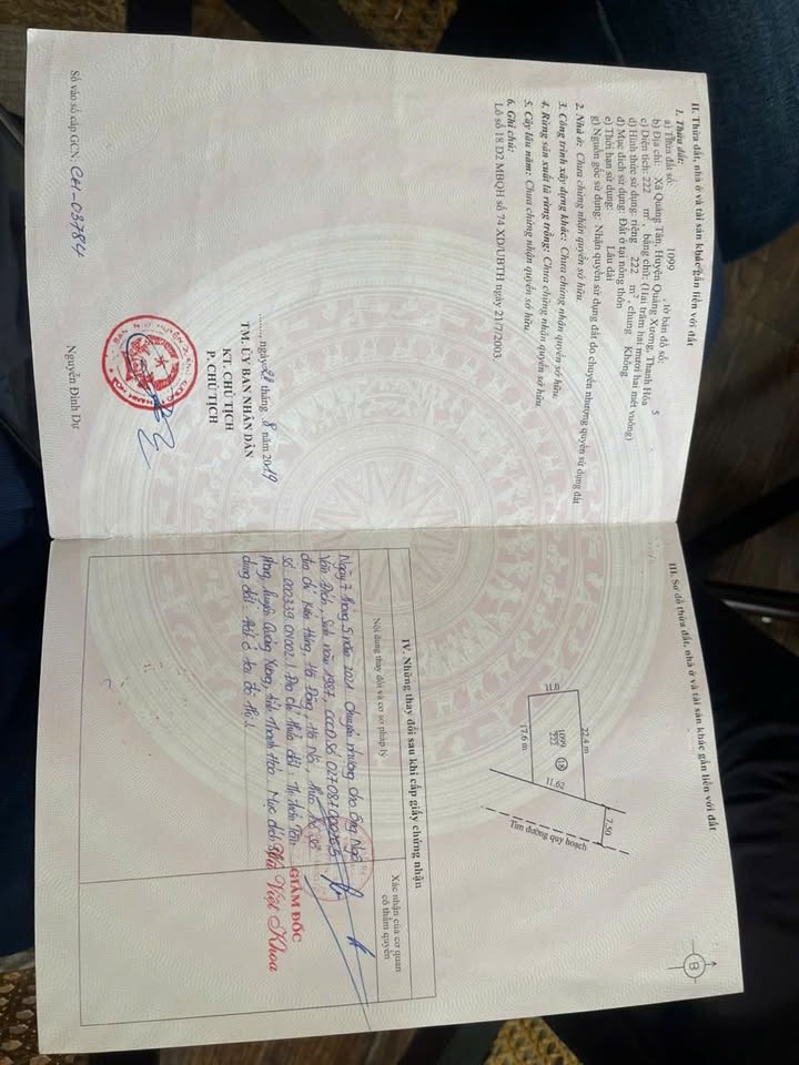 Đất nền 222m² mặt tiền 11.6m - 74 Nguyễn Văn Bích, Thanh Hóa - Giá tốt