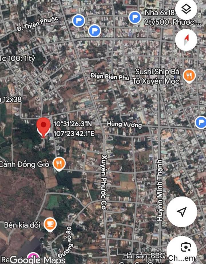 Đất nền Phước Thuận Xuyên Mộc 204m² 1,6 tỷ - Sổ đỏ chính chủ